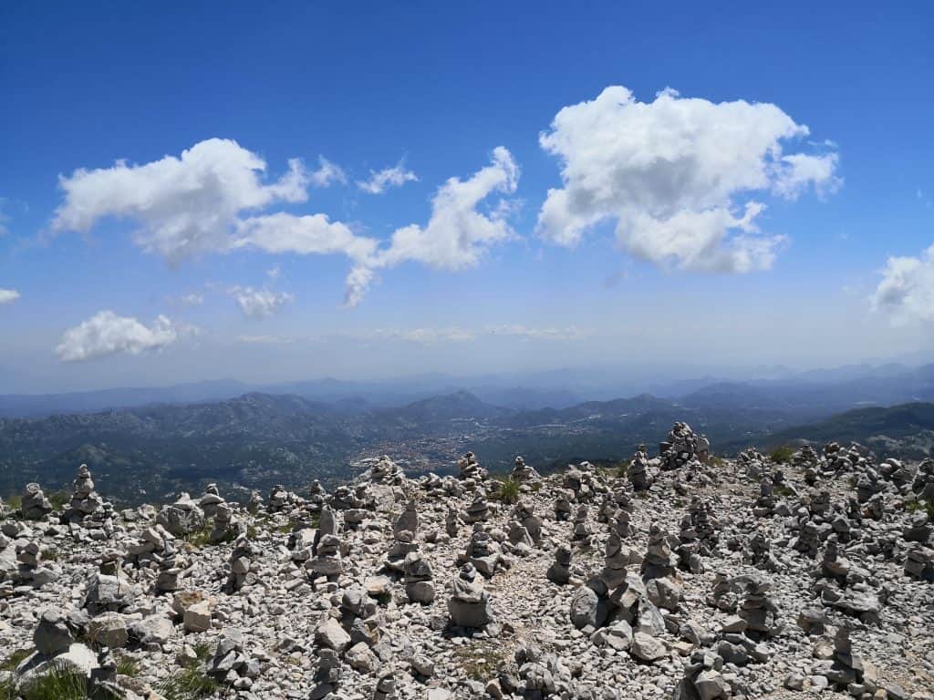 view from peter II mauselium