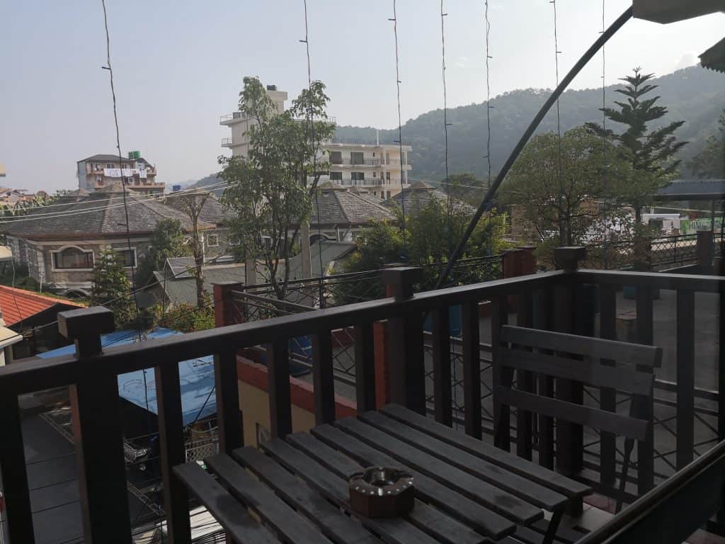 Batika hotel Pokhara balcony