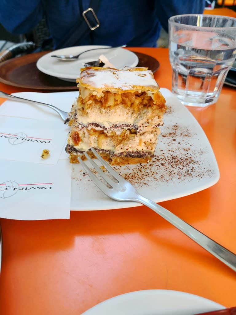 Ljubljana cake and coffee after ales