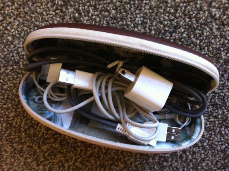 Store Cords with Sunglass Cases